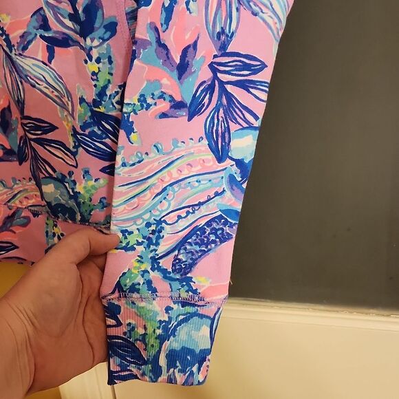 Lilly Pulitzer Luxletic Tropical Print Crewneck Pullover Size XXS - Picture 6 of 11